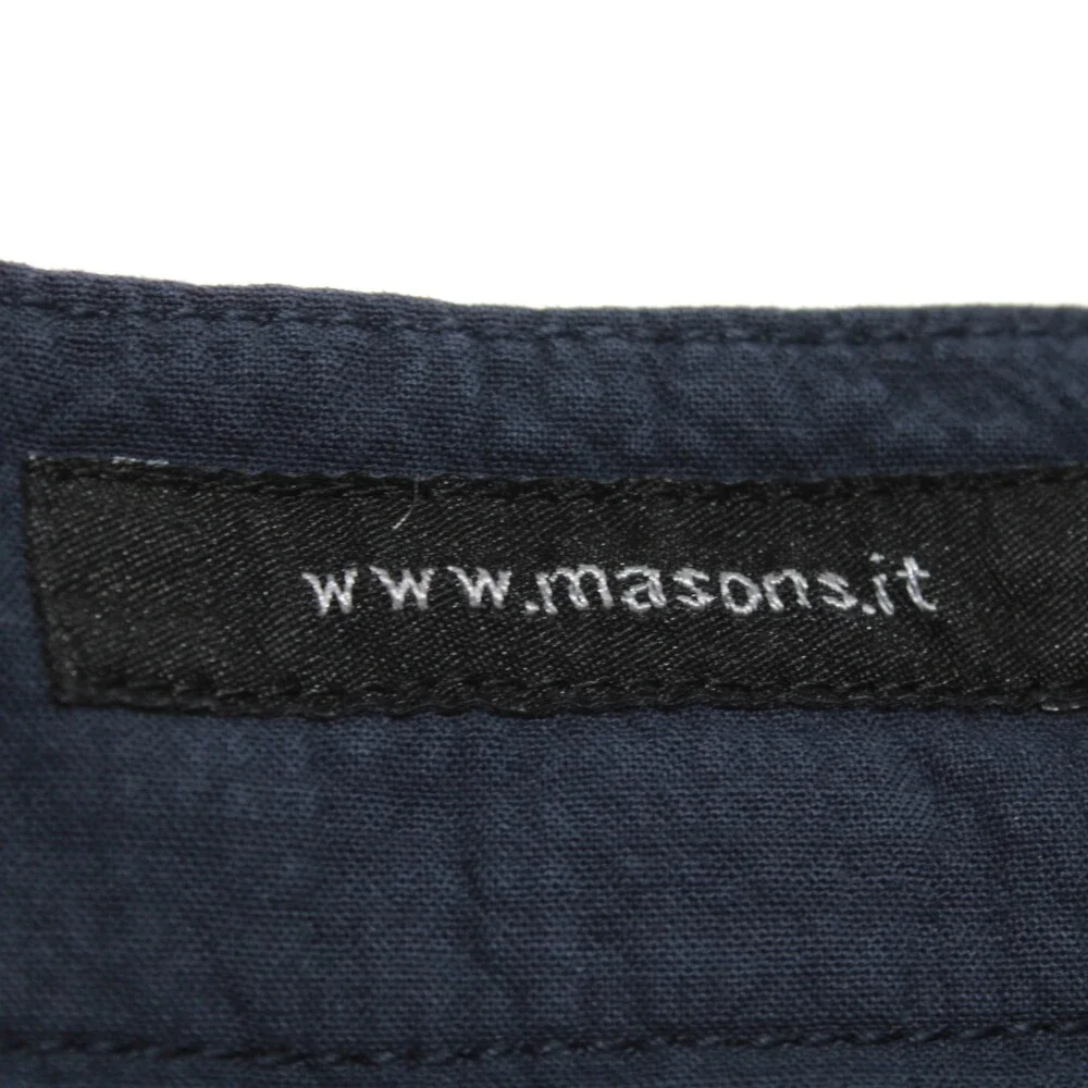 Mason's NWT Chinos / Casual Pants Size 54 (US 38) Torino in Blue Cotton Blend